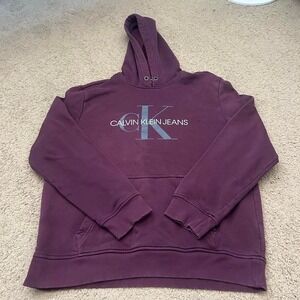 Maroon Calvin Klein hoodie